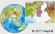 Physical Location Map of Kawlin, highlighted country, highlighted parent region