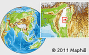 Physical Location Map of Kawlin, highlighted parent region