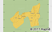 Savanna Style Map of Kawlin, single color outside