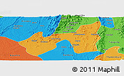 Political Panoramic Map of Kawlin