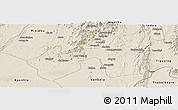 Shaded Relief Panoramic Map of Kawlin