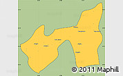 Savanna Style Simple Map of Kawlin, cropped outside