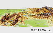 Physical Panoramic Map of Nanyun