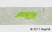 Physical Panoramic Map of Ngazun, lighten, semi-desaturated