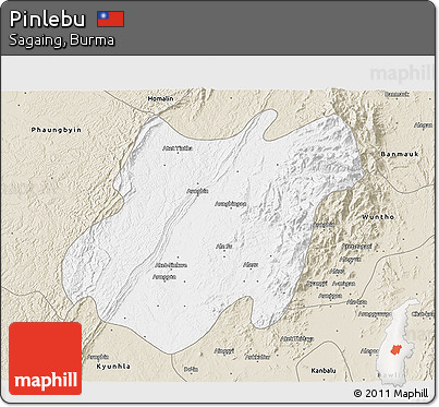 Classic Style 3D Map of Pinlebu