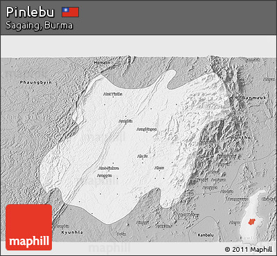 Gray 3D Map of Pinlebu
