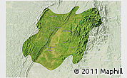 Satellite 3D Map of Pinlebu, lighten