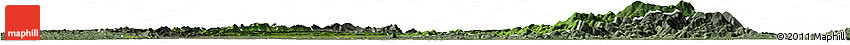 Satellite Horizon Map of Pinlebu, semi-desaturated