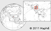 Blank Location Map of Pinlebu, highlighted country, highlighted parent region, within the entire country