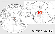 Blank Location Map of Pinlebu, highlighted parent region
