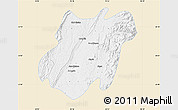 Classic Style Map of Pinlebu, single color outside