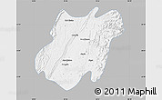 Gray Map of Pinlebu, single color outside