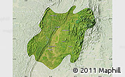 Satellite Map of Pinlebu, lighten