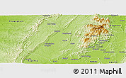 Physical Panoramic Map of Pinlebu