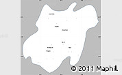 Gray Simple Map of Pinlebu, single color outside