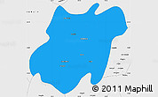 Political Simple Map of Pinlebu, single color outside, borders and labels