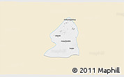 Classic Style 3D Map of Salingyi, single color outside