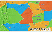 Political 3D Map of Salingyi