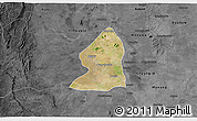 Satellite 3D Map of Salingyi, darken, desaturated