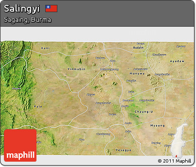 Satellite 3D Map of Salingyi