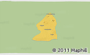Savanna Style 3D Map of Salingyi, single color outside