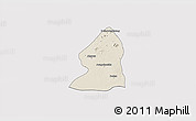 Shaded Relief 3D Map of Salingyi, cropped outside
