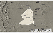 Shaded Relief 3D Map of Salingyi, darken