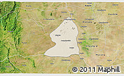Shaded Relief 3D Map of Salingyi, satellite outside