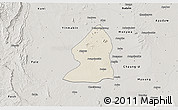 Shaded Relief 3D Map of Salingyi, semi-desaturated