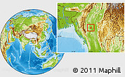 Physical Location Map of Salingyi