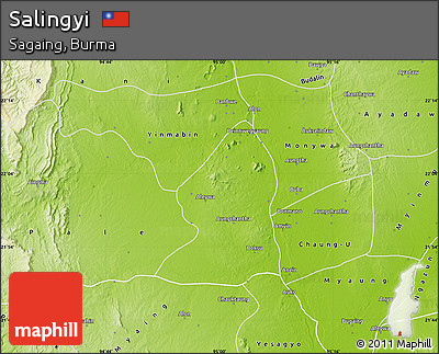 Physical Map of Salingyi