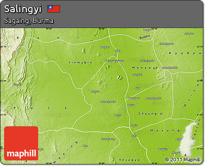 Physical Map of Salingyi