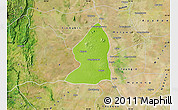 Physical Map of Salingyi, satellite outside