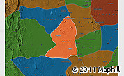 Political Map of Salingyi, darken