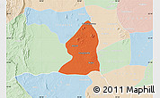 Political Map of Salingyi, lighten