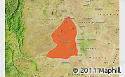 Political Map of Salingyi, satellite outside
