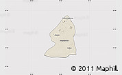 Shaded Relief Map of Salingyi, cropped outside