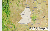 Shaded Relief Map of Salingyi, satellite outside