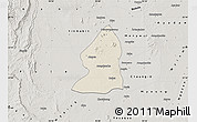 Shaded Relief Map of Salingyi, semi-desaturated