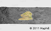 Satellite Panoramic Map of Salingyi, darken, desaturated
