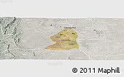 Satellite Panoramic Map of Salingyi, lighten, semi-desaturated