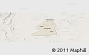 Shaded Relief Panoramic Map of Salingyi, lighten