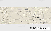 Shaded Relief Panoramic Map of Salingyi