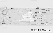 Silver Style Panoramic Map of Salingyi