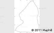 Blank Simple Map of Salingyi, cropped outside, no labels