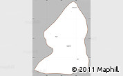 Gray Simple Map of Salingyi, cropped outside