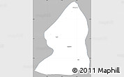 Gray Simple Map of Salingyi, single color outside