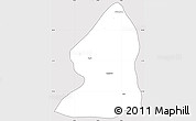 Silver Style Simple Map of Salingyi, cropped outside