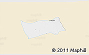 Classic Style 3D Map of Shwebo, single color outside