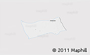Silver Style 3D Map of Shwebo, single color outside